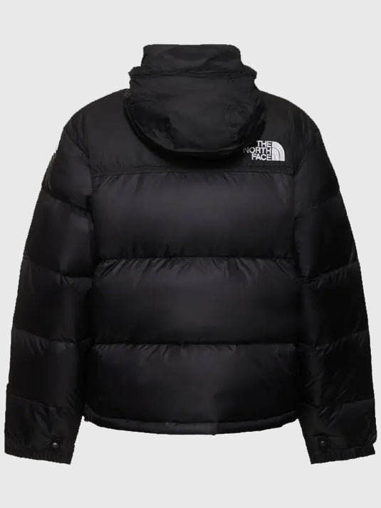 Recreation The North Face Nuptse 700 jacket in black featuring retro styling and quilted padded construction