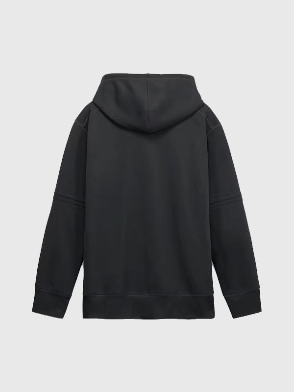Black Pittsburgh Pirates Nike Therma-FIT hoodie recreated with warm fleece interior and modern athletic styling