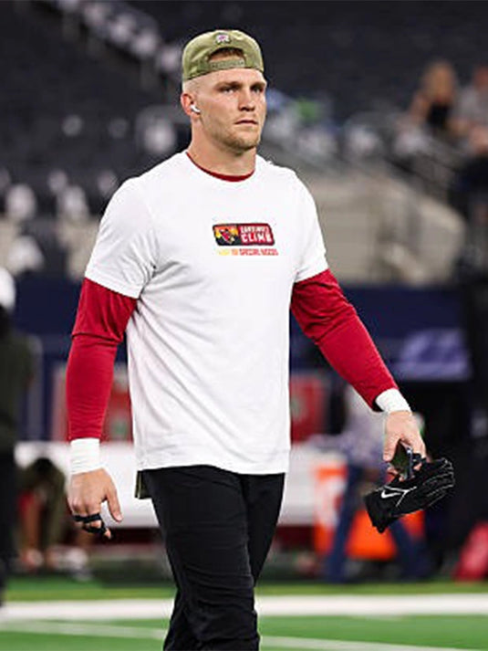 Unisex Cardinals Climb 2025 white tee inspired by Arizona Cardinals fan apparel.