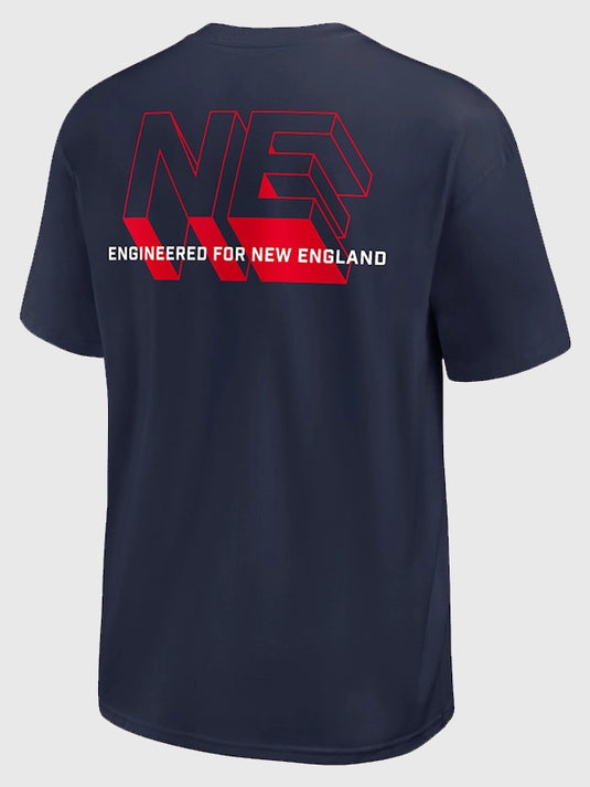 RECREATED Nike navy Max90 t-shirt featuring New England Patriots Dominate The Game graphic and soft texture