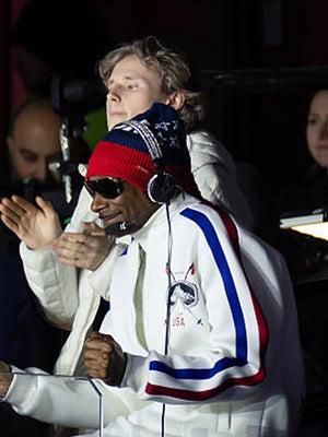 Snoop Dogg Milano Cortina 2026 Team USA full-zip jacket in white with athletic cut and everyday layering versatility