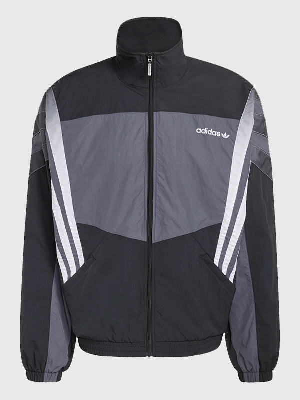 Adidas Laneway Lookbook 2026 Santiago black track jacket recreated with a modern streetwear profile