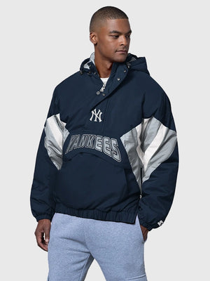 New York Yankees Starter 2026 breakaway jacket recreated in navy with relaxed fit and timeless sportswear appeal