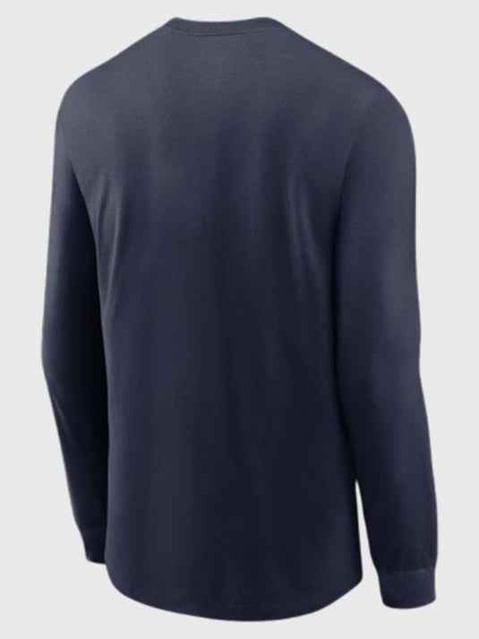 Nike Seahawks inspired 2025 NFC Champions Team Nation long sleeve shirt recreated in a classic navy finish