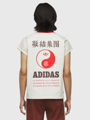 Adidas CLOT RECREATED white dolman t-shirt designed by Edison Chen with contemporary styling