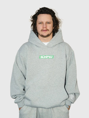 Recreated grey Ichpig 2026 Aus Strike fleece pullover hoodie with relaxed silhouette and versatile casual wear style