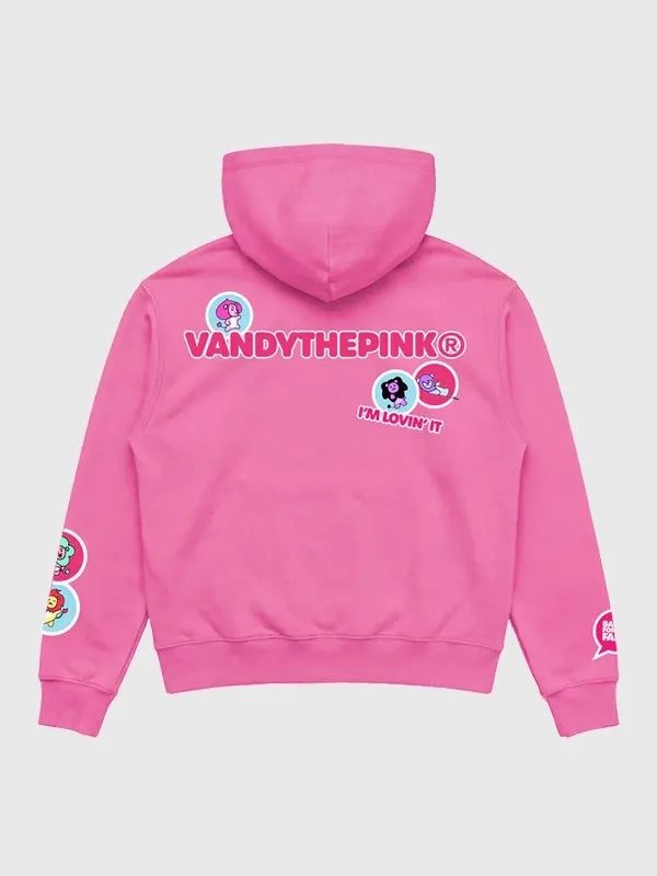 Recreated Saja Boys hoodie from Vandy The Pink x Netflix KPop Demon Hunters x McDonald’s collaboration with cozy pullover construction