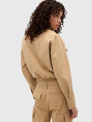 Victoria Beckham Gap 2026 Bomber Jacket with refined construction, smooth texture, and versatile everyday wear appeal