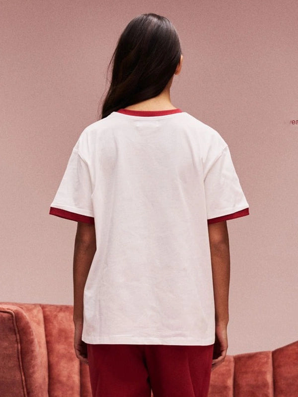 Parke Valentine’s 2026 RECREATED Somebody At Parke Loves Me t-shirt in white with minimal design styling