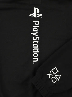 Black zip-up track jacket recreated from the PlayStation x Wind and Sea collaboration aesthetic