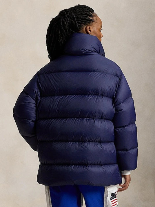 Polo Ralph Lauren down puffer jacket featuring Team USA details and a clean winter-ready silhouette