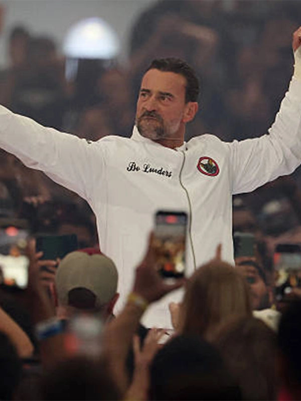 2026 CM Punk WrestleMania 42 Bomber Jacket featuring standout graphic accents and a sleek lightweight construction
