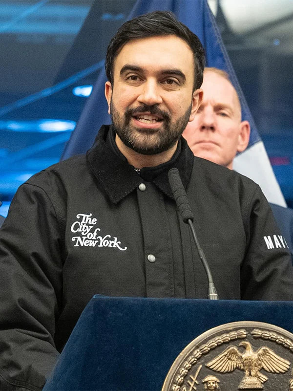 Black RECREATED Carhartt The City of New York jacket by Mayor Zohran Mamdani featuring cotton construction